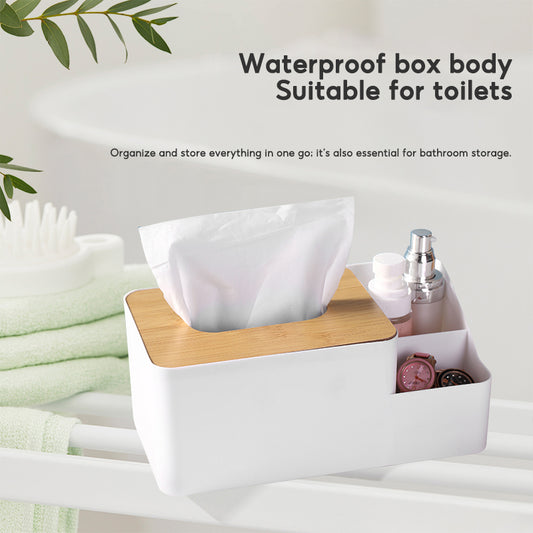 BOSHUO Facial Tissue Paper Box Household Living Room Dining Room Napkin Tube Coffee Table Remote Control Storage Box Creative Simple Light Lu