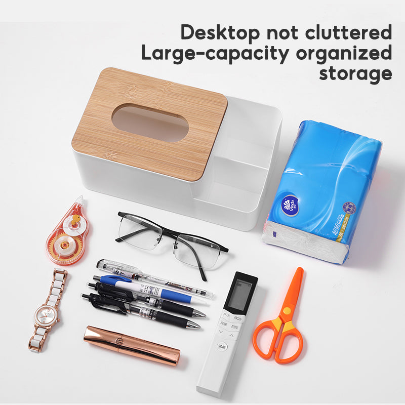 BOSHUO Facial Tissue Paper Box Household Living Room Dining Room Napkin Tube Coffee Table Remote Control Storage Box Creative Simple Light Lu