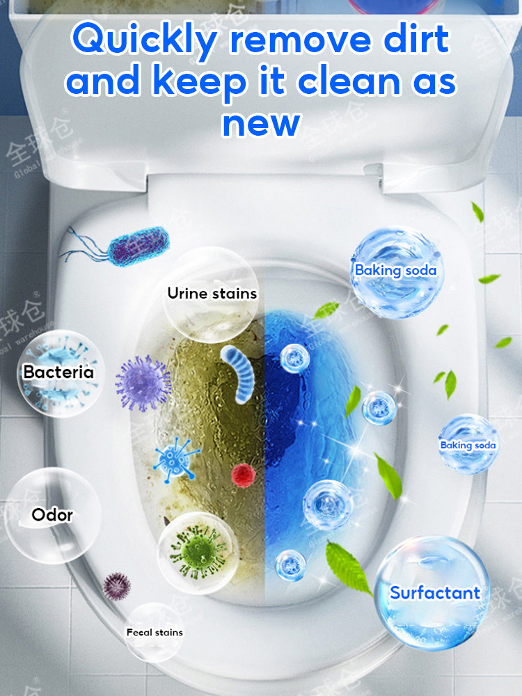 【200g 1 bottle use 60 days】Toilet bowl Cleaner Cleaning Agent Water Tank Insert Automatic Bowl Flush Cleaner