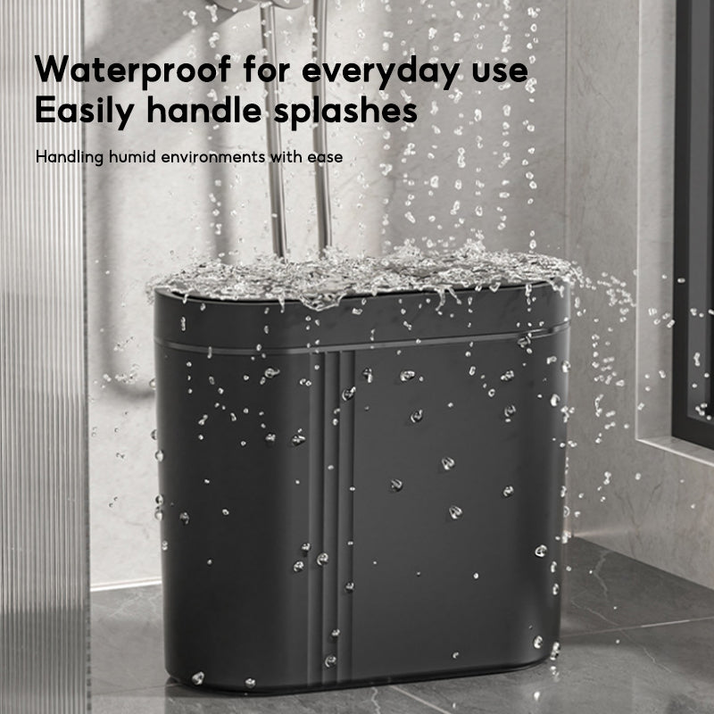 BOSHUO Fully Automatic Induction Trash Can Household Living Room Bedroom Bathroom Gap Smart Trash Can