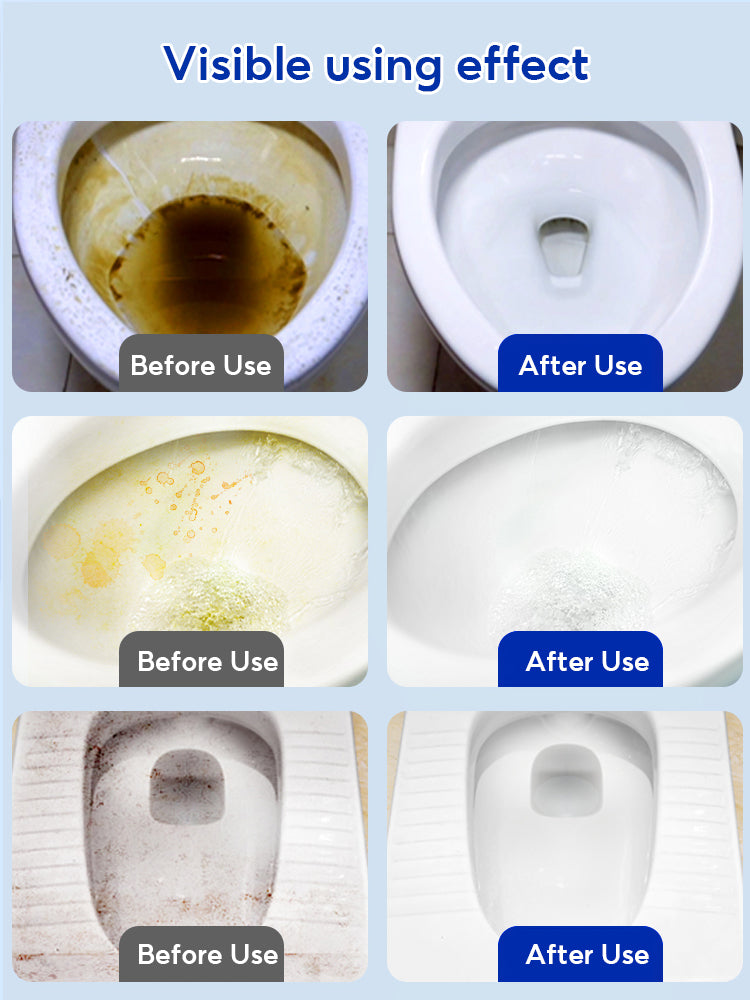 BOSHUO Toilet Bowl Cleaner Toilet Disinfectant No Scrubbing Required Kills 99% Of Germs Removes Stains