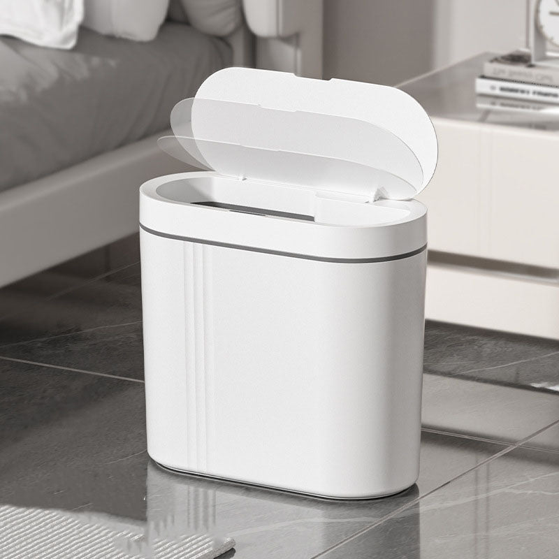 BOSHUO Fully Automatic Induction Trash Can Household Living Room Bedroom Bathroom Gap Smart Trash Can