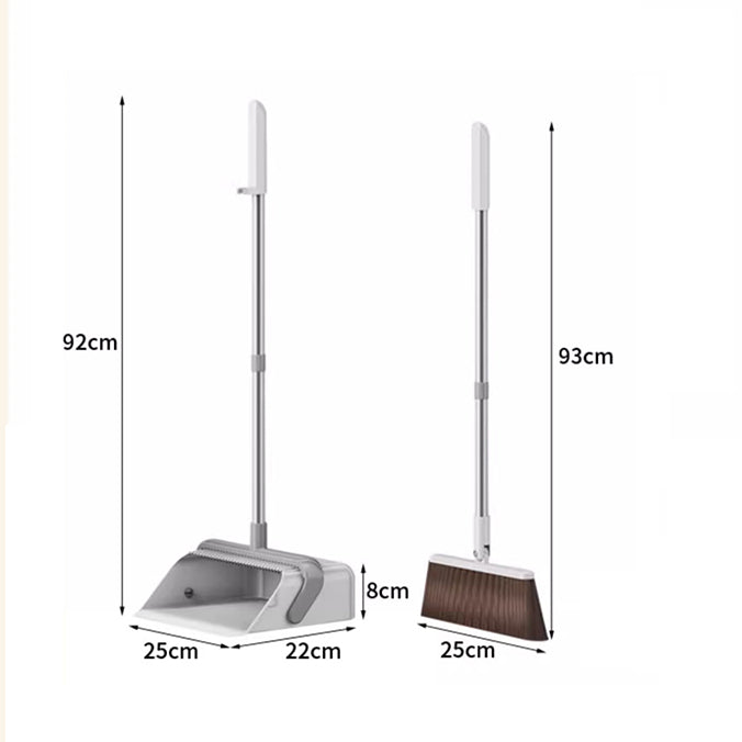 BOSHUO 2026 New Household Foldable Sweeping Artifact Does Not Stick To Hair Lazy Broom Garbage Shovel Broom Dustpan Set-A style