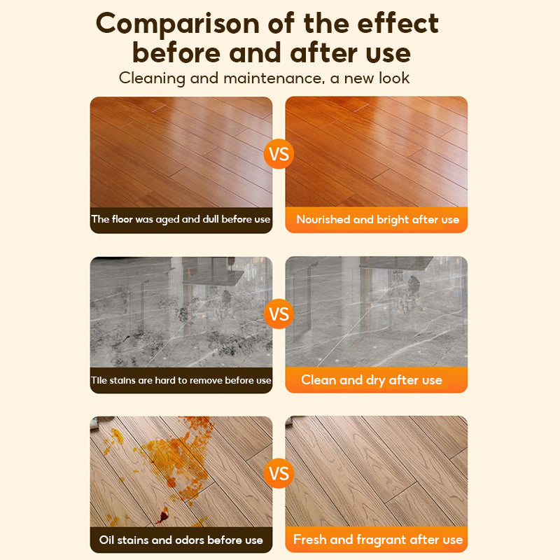 BOSHUO Floor Cleaner Household Tile Wood Floor Sterilization Mopping Cleaner Powerful Decontamination And Descaling Artifact