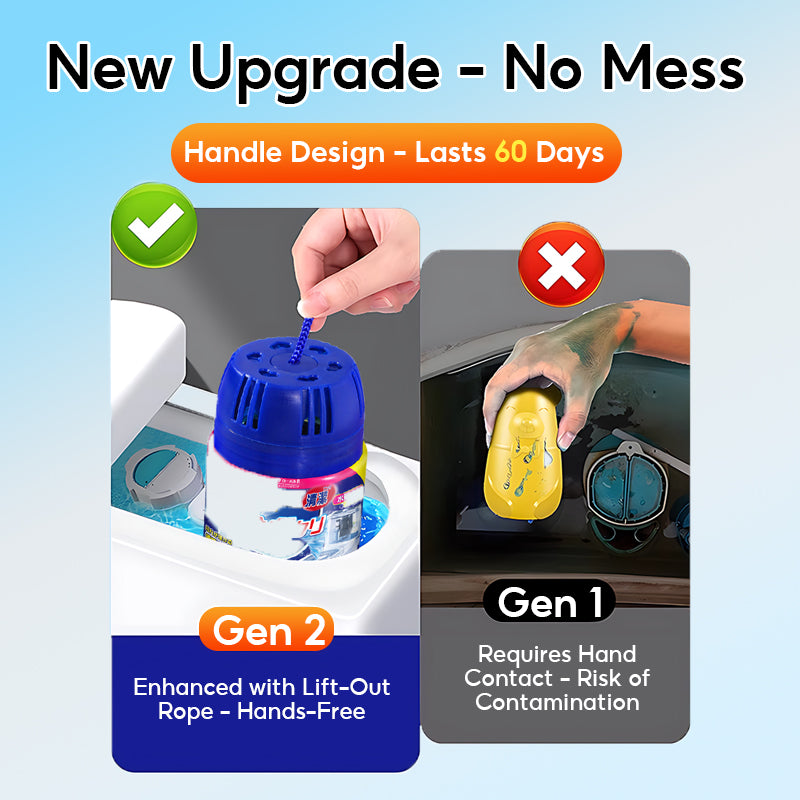 【200g 1 bottle use 60 days】Toilet bowl Cleaner Cleaning Agent Water Tank Insert Automatic Bowl Flush Cleaner