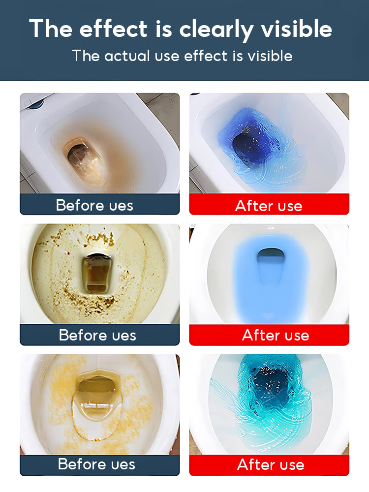 【200g 1 bottle use 60 days】Toilet bowl Cleaner Cleaning Agent Water Tank Insert Automatic Bowl Flush Cleaner