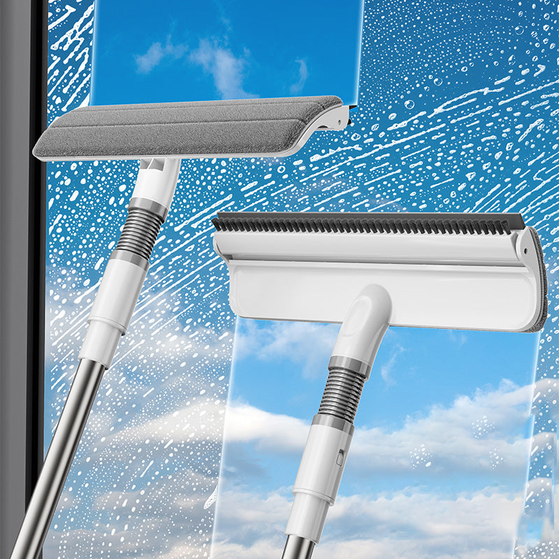 BOSHUO Multifunctional Window Cleaner  Wiper Long Handle Brush Car Wash Home Cleaning Tools Glass Cleaner Wiper Long Handle Cleaning Brush